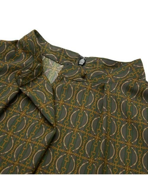 NEWYORKER / ニューヨーカー シャツ・ブラウス | ビットプリント スタンドカラーブラウス | 詳細6