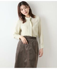 NEWYORKER / ニューヨーカー シャツ・ブラウス | タッターソールプリント ボウタイブラウス