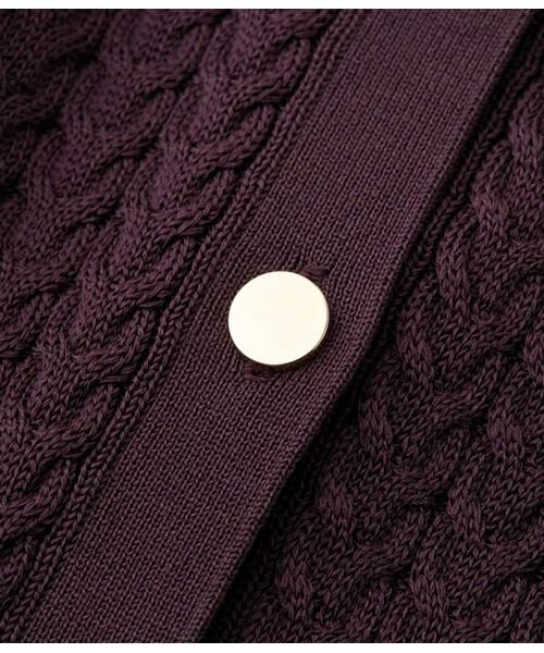NEWYORKER / ニューヨーカー カーディガン・ボレロ | ケーブルクルーネックカーディガン | 詳細10