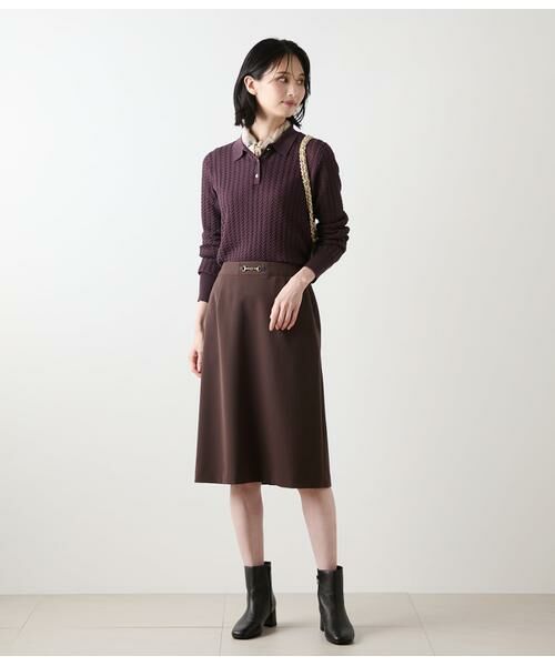 NEWYORKER / ニューヨーカー ニット・セーター | ケーブルニットポロシャツ | 詳細13