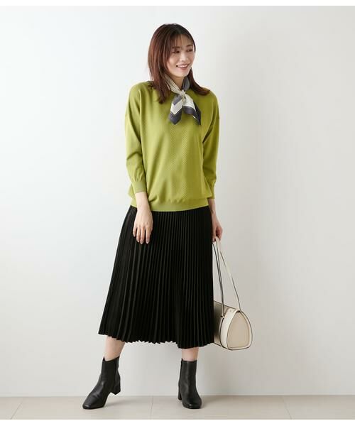 NEWYORKER / ニューヨーカー ニット・セーター | TCヘリンボーン 7分袖ニットプルオーバー | 詳細4