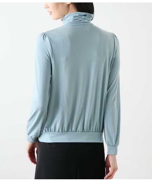 NEWYORKER / ニューヨーカー カットソー | ラグウォーム ギャザータートルネックカットソー | 詳細2