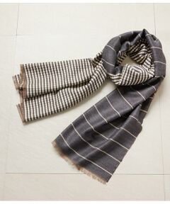 NEWYORKER / ニューヨーカー マフラー・ショール・スヌード・ストール | チェックボーダーストール