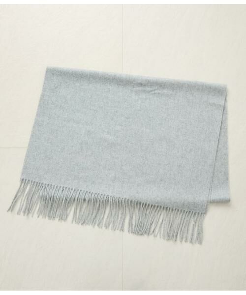 NEWYORKER / ニューヨーカー マフラー・ショール・スヌード・ストール | 無地ストール（ライトグレー）