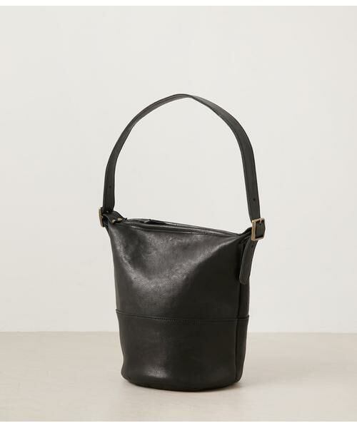 NEWYORKER / ニューヨーカー クラッチ・パーティバッグ | バケツ型レザーバッグ（ブラック）