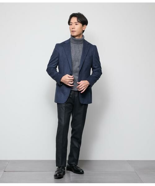 NEWYORKER / ニューヨーカー テーラードジャケット | カシミヤビーバー 千鳥 ジャケット | 詳細12