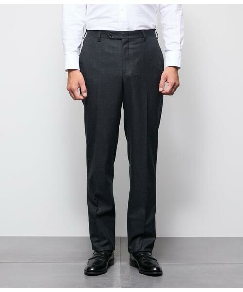 NEWYORKER / ニューヨーカー スラックス・ドレスパンツ | フランネル ノータックスラックス | 詳細10