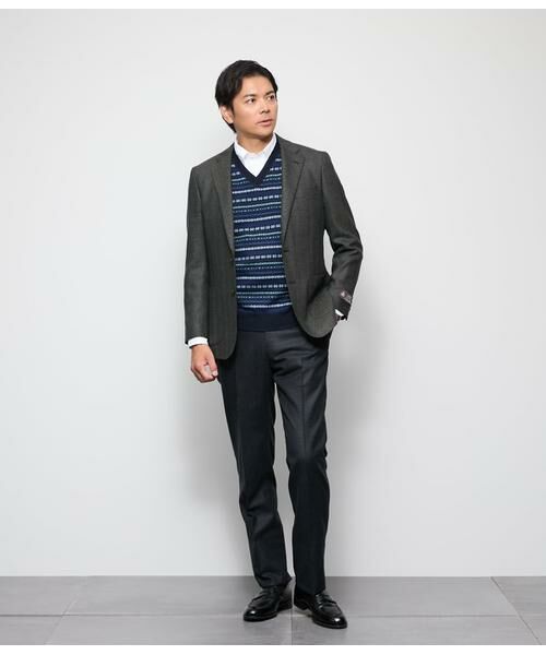 NEWYORKER / ニューヨーカー スラックス・ドレスパンツ | フランネル ノータックスラックス | 詳細11