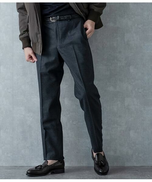 NEWYORKER / ニューヨーカー スラックス・ドレスパンツ | フランネル ノータックスラックス | 詳細14