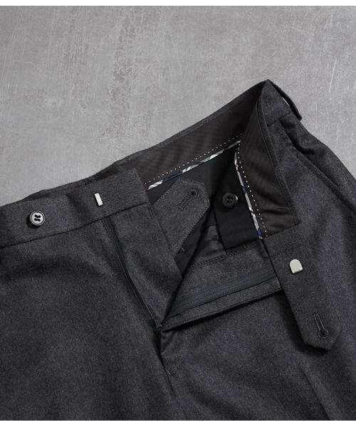 NEWYORKER / ニューヨーカー スラックス・ドレスパンツ | フランネル ノータックスラックス | 詳細5