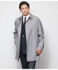 NEWYORKER / ニューヨーカー ステンカラーコート | 千鳥ミルド リバーサイドコート