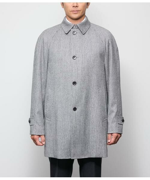NEWYORKER / ニューヨーカー ステンカラーコート | 千鳥ミルド リバーサイドコート | 詳細1