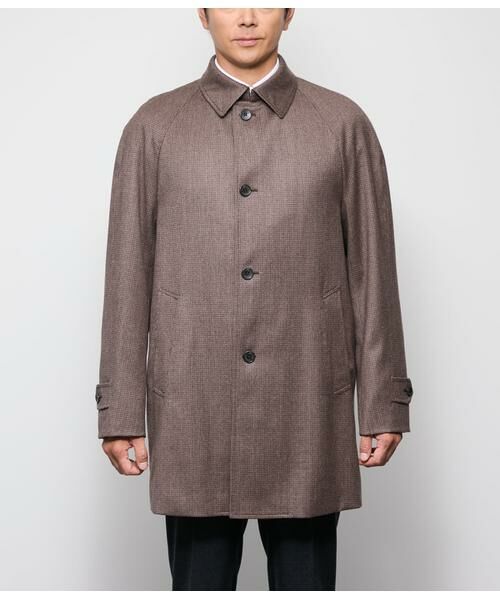 NEWYORKER / ニューヨーカー ステンカラーコート | 千鳥ミルド リバーサイドコート | 詳細13
