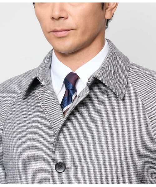 NEWYORKER / ニューヨーカー ステンカラーコート | 千鳥ミルド リバーサイドコート | 詳細3