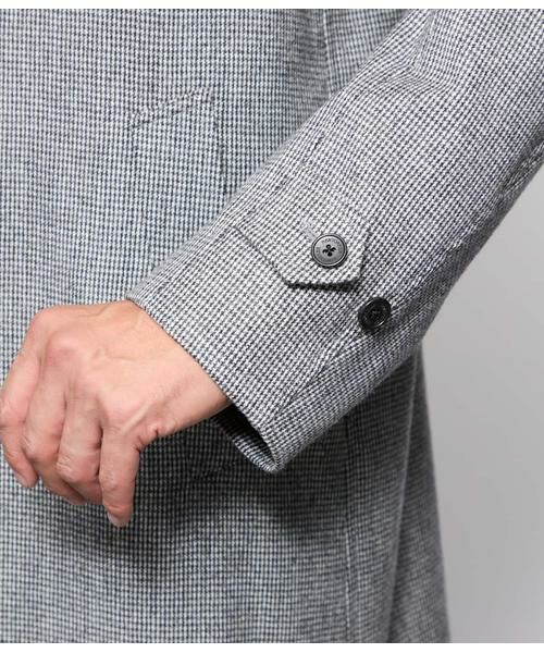 NEWYORKER / ニューヨーカー ステンカラーコート | 千鳥ミルド リバーサイドコート | 詳細4