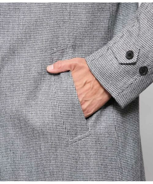 NEWYORKER / ニューヨーカー ステンカラーコート | 千鳥ミルド リバーサイドコート | 詳細5