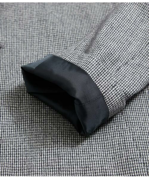 NEWYORKER / ニューヨーカー ステンカラーコート | 千鳥ミルド リバーサイドコート | 詳細8