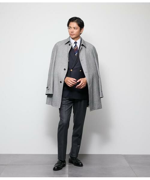 NEWYORKER / ニューヨーカー ステンカラーコート | 千鳥ミルド リバーサイドコート | 詳細9