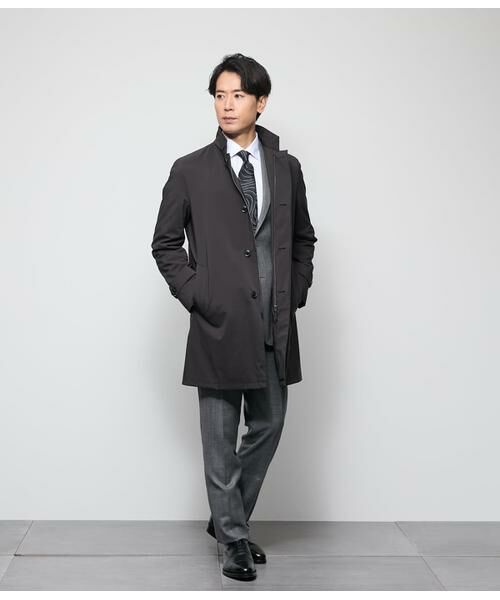 NEWYORKER / ニューヨーカー その他アウター | NY ACTIVE ナイロン 3層ボンディング スタンドカラーコート | 詳細12