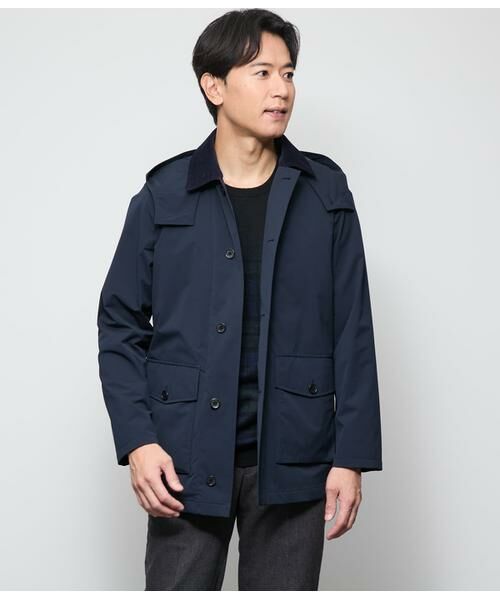 NEWYORKER/ニューヨーカー SOLOTEX ツイル ハンティングジャケット ネイビー S NEWYORKER/ニューヨーカー SOLOTEX ツイル ハンティングジャケット ネイビー S