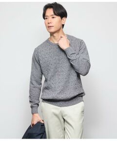 NEWYORKER / ニューヨーカー ニット・セーター | カシミヤ ケーブルクルーネック プルオーバーニット