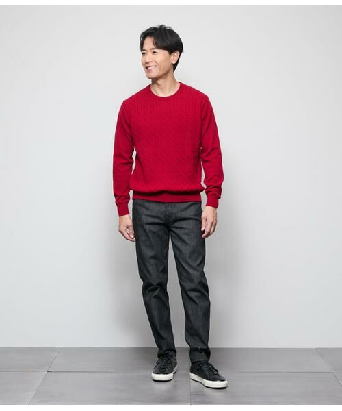 NEWYORKER / ニューヨーカー ニット・セーター | カシミヤ ケーブルクルーネック プルオーバーニット | 詳細10