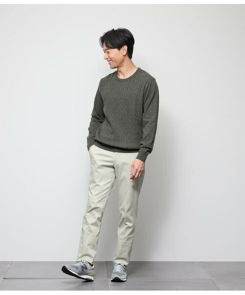 NEWYORKER / ニューヨーカー ニット・セーター | カシミヤ ケーブルクルーネック プルオーバーニット | 詳細14