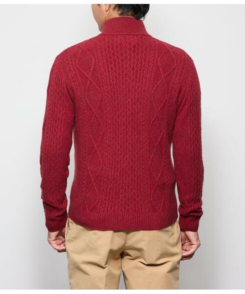 NEWYORKER / ニューヨーカー カーディガン・ボレロ | カシミヤ混 ケーブル スタンドカラーカーディガン | 詳細2