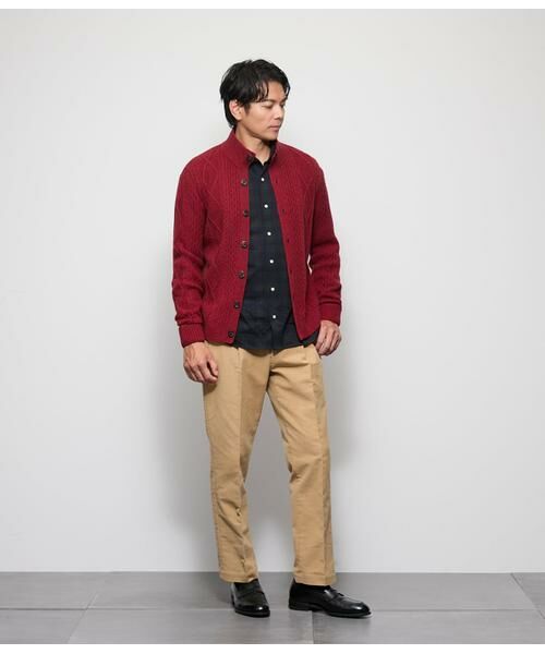 NEWYORKER / ニューヨーカー カーディガン・ボレロ | カシミヤ混 ケーブル スタンドカラーカーディガン | 詳細5