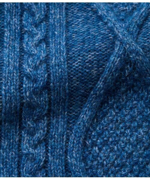 NEWYORKER / ニューヨーカー カーディガン・ボレロ | カシミヤ混 ケーブル スタンドカラーカーディガン | 詳細9