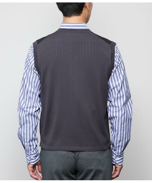 NEWYORKER / ニューヨーカー ベスト | Vネック 前開きニットベスト | 詳細2