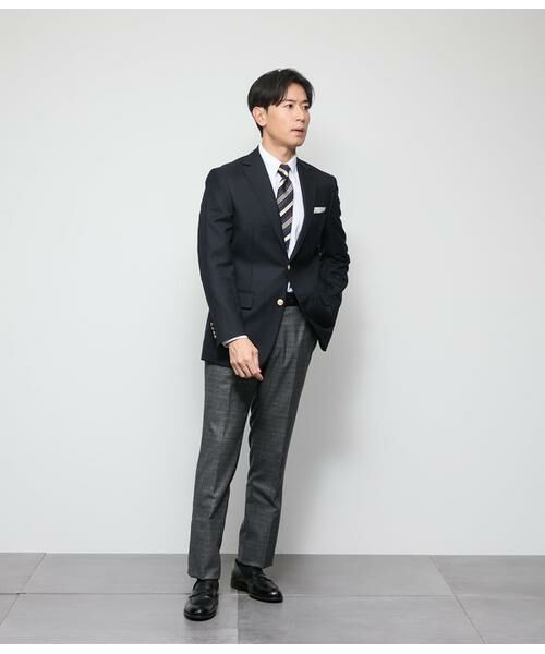 NEWYORKER / ニューヨーカー テーラードジャケット | HERITAGE CLOTH 無地 サキソニーブレザー | 詳細10