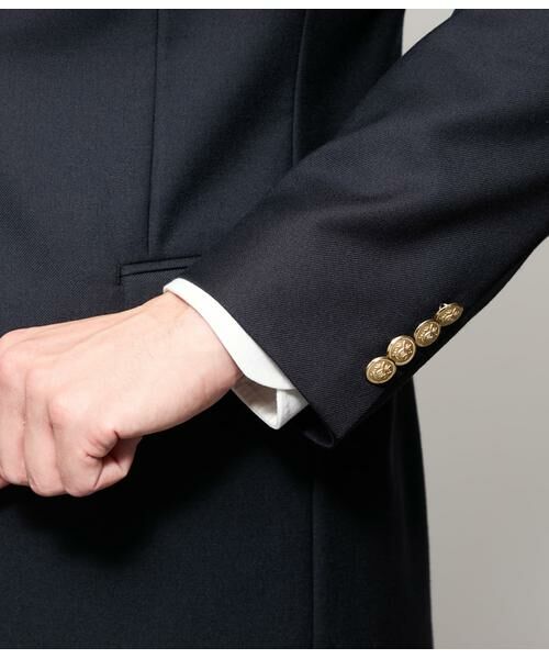 NEWYORKER / ニューヨーカー テーラードジャケット | HERITAGE CLOTH 無地 サキソニーブレザー | 詳細3