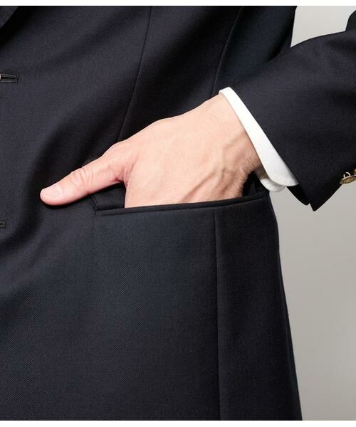 NEWYORKER / ニューヨーカー テーラードジャケット | HERITAGE CLOTH 無地 サキソニーブレザー | 詳細4