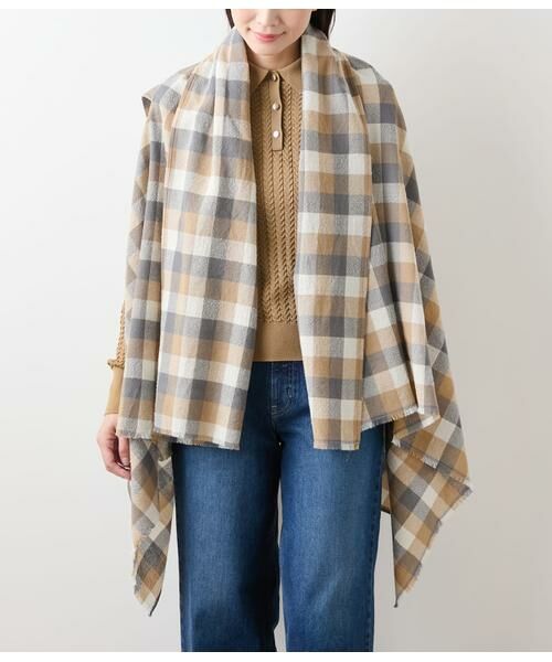 NEWYORKER / ニューヨーカー その他アウター | エターミンブロックチェック ケープストール | 詳細1