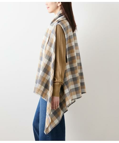 NEWYORKER / ニューヨーカー その他アウター | エターミンブロックチェック ケープストール | 詳細2