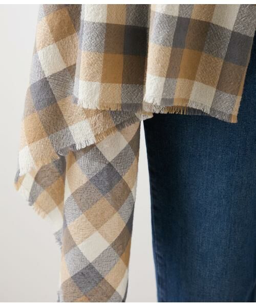 NEWYORKER / ニューヨーカー その他アウター | エターミンブロックチェック ケープストール | 詳細4