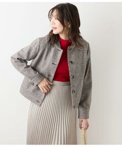 NEWYORKER / ニューヨーカー テーラードジャケット | ブロークンヘリンボーンツィード ブルゾン