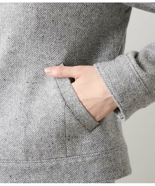 NEWYORKER / ニューヨーカー テーラードジャケット | ブロークンヘリンボーンツィード ブルゾン | 詳細5