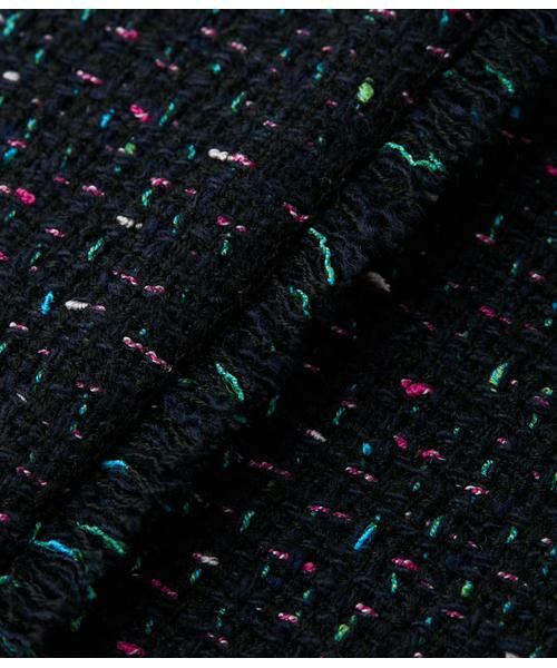 NEWYORKER / ニューヨーカー テーラードジャケット | ネオンカラーミックスツィード ノーカラージャケット | 詳細14