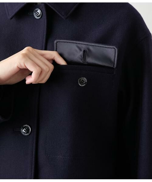 NEWYORKER / ニューヨーカー その他アウター | NEWYORKER MELTON ステンカラーショートジャケット | 詳細3