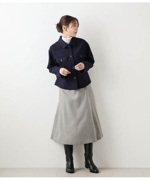 NEWYORKER / ニューヨーカー その他アウター | NEWYORKER MELTON ステンカラーショートジャケット | 詳細7