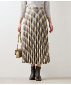 NEWYORKER / ニューヨーカー ロング・マキシ丈スカート | エターミンブロックチェック プリーツスカート