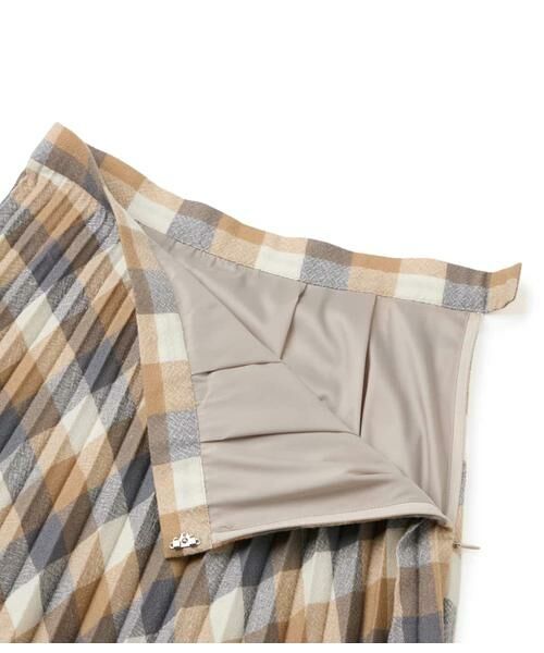 NEWYORKER / ニューヨーカー ロング・マキシ丈スカート | エターミンブロックチェック プリーツスカート | 詳細3