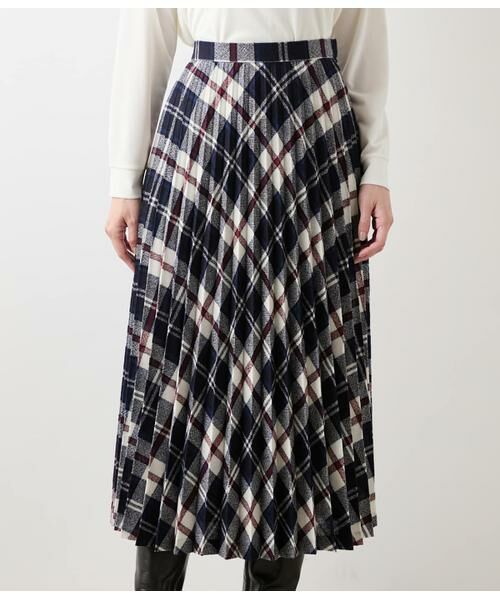 NEWYORKER / ニューヨーカー ロング・マキシ丈スカート | エターミンニューヨーカータータン プリーツスカート | 詳細1