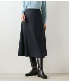 NEWYORKER / ニューヨーカー ミニ・ひざ丈スカート | TWビエラ ワンタックAラインスカート