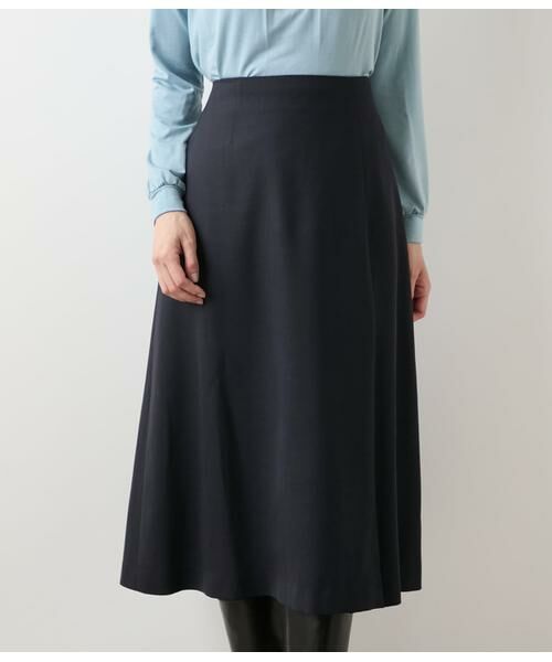 NEWYORKER / ニューヨーカー ミニ・ひざ丈スカート | TWビエラ ワンタックAラインスカート | 詳細7