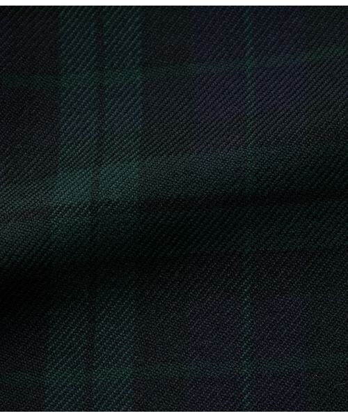 NEWYORKER / ニューヨーカー ミニ・ひざ丈スカート | ウールブラックウォッチ アシメキルトスカート | 詳細11