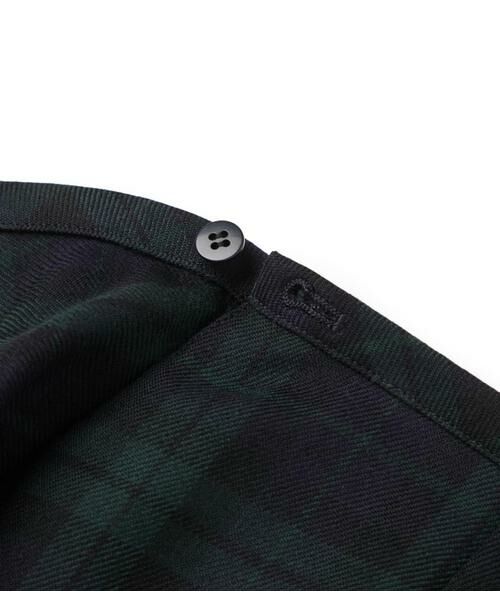 NEWYORKER / ニューヨーカー ミニ・ひざ丈スカート | ウールブラックウォッチ アシメキルトスカート | 詳細6