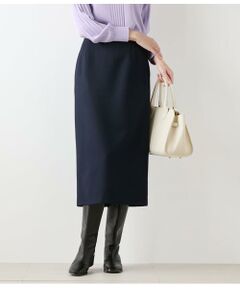 NEWYORKER / ニューヨーカー ロング・マキシ丈スカート | ウールブレンドダブルクロス ロングタイトスカート